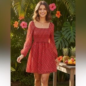 Avec Les Filles "Juliette" Smocked Toucan Dress
